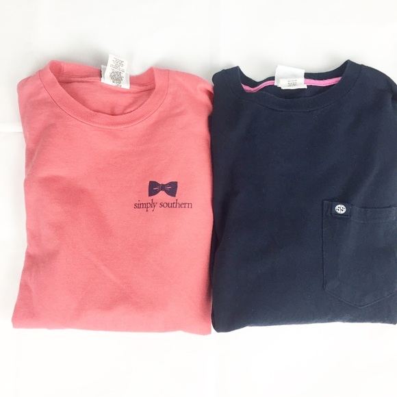 Tops - Simply Southern Lot of 2 Sz S Long Sleeve T-shirts